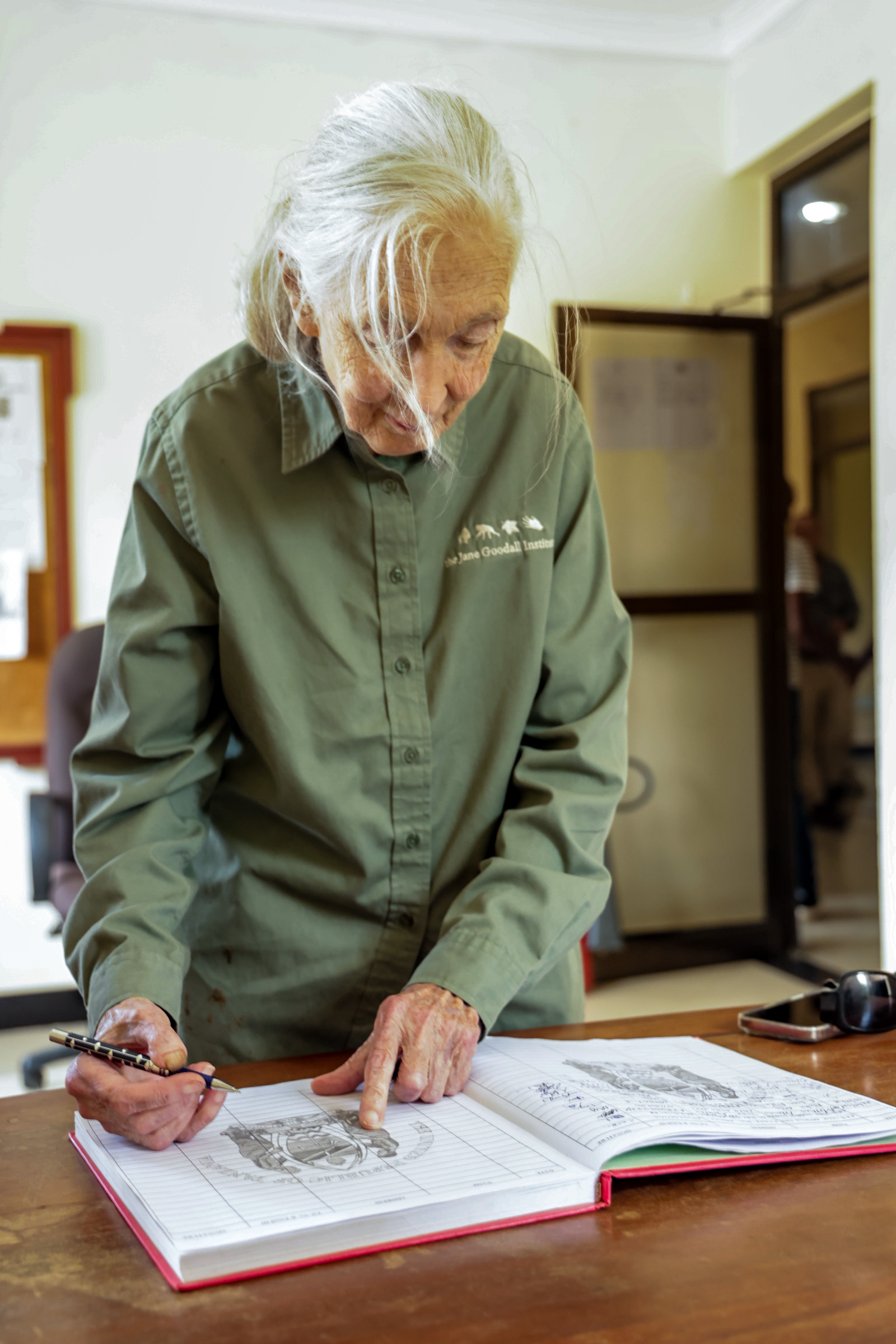 Dr. Jane Goodall during ceremony